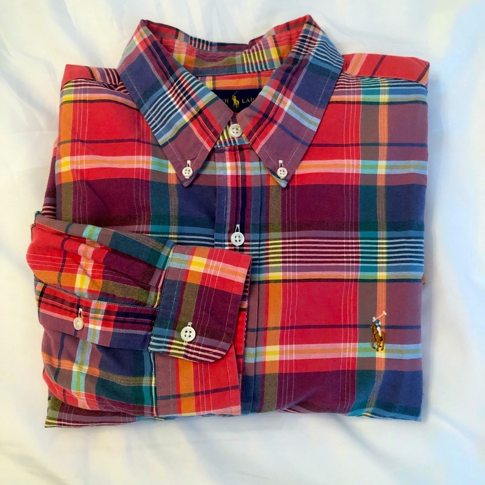 Ralph Lauren Plaid Button Front Shirt